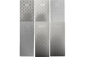6 st knivslipstenar, 80# 150# 400# 1000# 2500# 3000# diamantslipstenar med extra fin/grov platta för köksapparater och utomhu