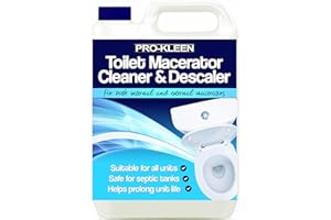 Pro-Kleen, 5L of Toilet Macerator Cleaner Descaler, Blue, Fresh
