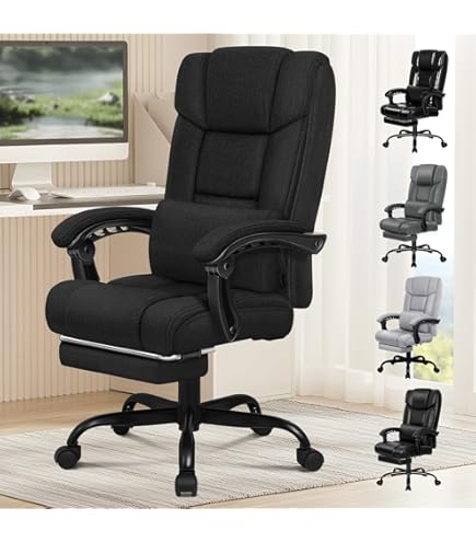 CLP XXL BIG Xanthos Bureaustoel - Voor volwassenen - Ergonomisch - Met armleuningen - Stof -, Kleur:taupe