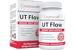 NUTRACRAFT UT Flow #1 D-Mannose & Cranberry Urinary Tract Cleanse | High Strength Bladder & Kidney Health | 60 Vegetable Capsules