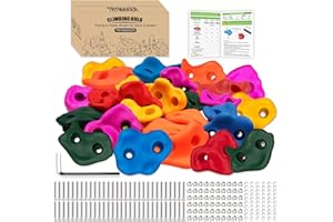 Trymaker Rock Climbing Holds,Climbing Wall for Kids,Climbing Set for Adult Indoor and Outdoor