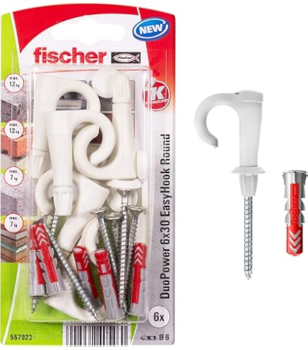 100 Ganci In Plastica Fischer Per Cavi 8-28 Mm - Per Fissaggio E Organizzazione - Foto 2