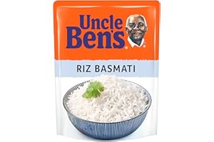 UNCLE BEN'S Riz Basmati - Express 2 min au micro-onde ou à la poêle - 250 g