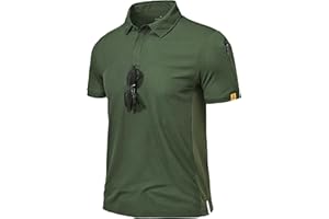Csqtongan Polo Uomo Manica Corta, Maglietta Polo Uomo, Traspirante Polo T Shirt da Lavoro Uomo, Magliette Maniche Corte Uomo per attività All'aperto