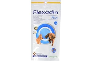 Vetoquinol Flexadin Plus Complément Alimentaire pour Chat/Chien moins de 10 kg 90 Bouchées