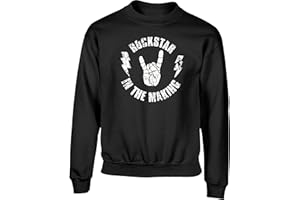 Hippowarehouse Rockstar in The Making Kids Children's Unisex Jumper Sweatshirt Pullover
