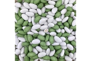 CHOCODIC Dragées amande variation blanc et Vert eucalyptus 1kg - pas cher de qualité - environ 240 dragées - Fabrication artisanale en France