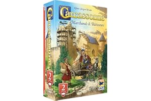 Asmodee - Carcassonne - Extension 2 Marchands & Bâtisseurs - Hans im Glück - Jeu de société de stratégie - Dès 7 Ans - 2 à 6 Joueurs - 55 Min - Version Française