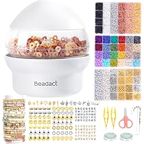 Omgpeike Electric Bead Spinner, 2-in-1 Clay Bead Spinner - Seed Bead Spinner with 18