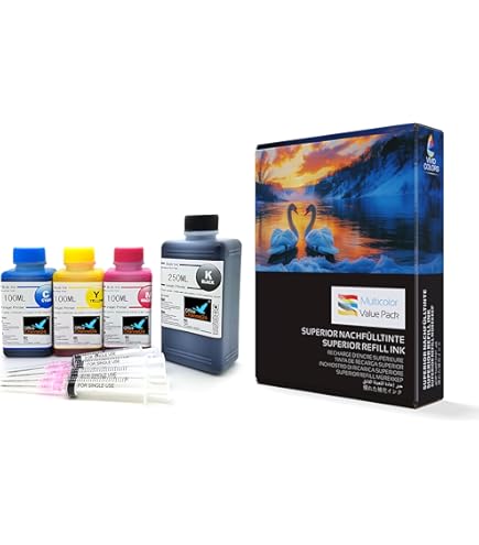Kit Inchiostro Epson 4 Colori T0711 Dye Inchiostro K Di Ricarica Di Inchiostro 100 Ml Ricarica Cartucce Hp - Foto 2