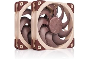 Noctua NF-A12x25 G2 PWM Sx2-PP, Doppellüfter-Set für Push-Pull und Side-by-Side Anwendungen (Braun)