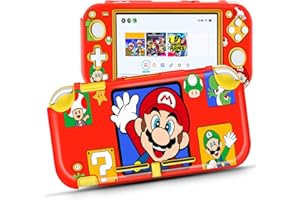 Koecya for Nintendo Switch Lite Case Cute Cartoon Anime Design Cases Kawaii Fun Funny Fashion Hard Slim Protective Shell Cover Dockable Joycon for Kids Boys Teens Girls for Switch 2019 Red