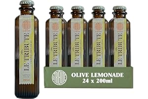 LE Tribute Olive Lemonade | Case of 24 x 200ml Bottles | Multipack | Natural Ingredients | Made with Natural Lemon juice and hints of olive essence | Premium Cocktail Mixer