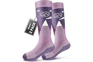 ‎OUTDOORMASTER OutdoorMaster Merino Wool Ski Socken für Kinder, Jungen & Mädchen, Thermische Winter Warme Snowboardsocken für kaltes Wetter