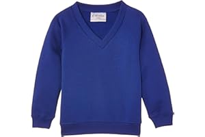 Trutex V-Neck School Sweatshirt (1-16+ Years), Unisex School Uniform Boys and Girls, Standard Fit V Neck School Jumpers for Boys and Girls, School Sweatshirt Kids - Genuine School Uniform