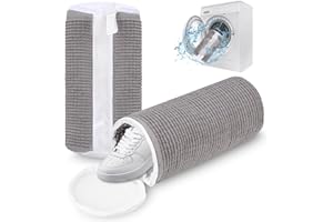 Bixury Bolsa Lavadora Zapatillas, 2 Piezas Bolsa Para Lavar Zapatillas en Lavadora, Bolsas Para Lavar Zapatos Protege los Zapatos e los Daños, con pelusa de limpieza a 360°(Gris Claro)
