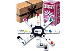 Jaques of London Mexican Train Dominoes Game | Dominos Set for Children & Adults | Traditional Family Tile Games in a Tin Box | Since 1795…