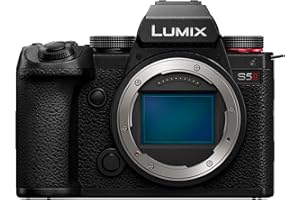 Panasonic LUMIX DC-S5 II Full Frame Mirrorless Camera Body, 4K 60P and 6k 30P, Flip Screen, Wi-Fi, Phase Hybrid AF With 779 points, Active IS, Black
