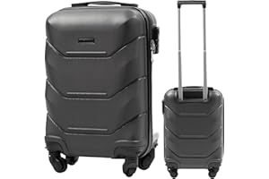 UNLIMITED Mała Walizka Podróżna z ABS na 4 Kółkach – Lekka i Wytrzymała – Bagaż Kabinowy – 51x34 cm