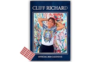 DANILO PROMOTIONS LTD Cliff Richard Calendar 2026 A3 Wall Calendar Gift Present with Free Organising Stickers Included