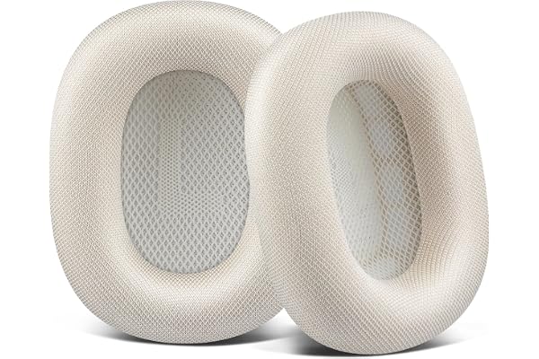 SOULWIT Öronkuddar för Airpods Max (Gen 1 & 2) - Stjärnljus | Öronkuddar för AirPods Max 1 (2020 Lightning & 2024 USB-C) och