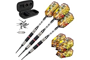 Viper Jaguar 80% Tungsten Morbida Punta Freccette con Contenitore/Custodia da Viaggio, 18 Grams