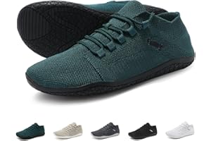 Wizshoe Unisex Barfußschuhe mit Breite Zehenbox Bequeme Barfuss Sneaker Leicht Atmungsaktiv Minimalistische Traillaufschuhe Zero-Drop Sohle für Outdoor Indoor rutschfest