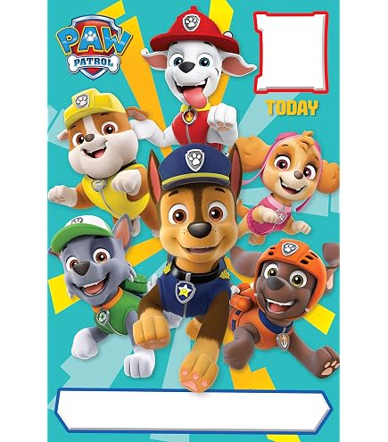 Danilo – Biglietto Di Auguri Ufficiale Paw Patrol Per Il 4° Compleanno – Con Busta – Regalo Per Bambini