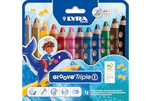 LYRA Groove Triple 1 - Etui 12 crayons de couleur
