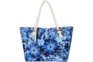 DonDon Bolso de playa grande impermeable con cremallera bolso de hombro Hippie Psychedelic 70`s