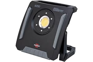 Brennenstuhl Professional Multi Battery 18V System LED Hybrydowy Reflektor 6050 MH/lampa robocza 60W kompatybilny z akumulatorami 18V od 10 różnych producentów (5m, 6200lm, IP65, bez akumulatora)