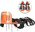 GRÜNTEK Rasenlüfter-Nagelschuhe für Rasenfläche bis 120 qm mit 4 Klemmriemen und rostfreien Dornen für das Rasen Vertikutieren. Rasen-Belüfter-Sandalen, Rasenlüfterschuhe