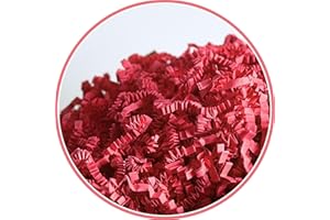 ARKANSIA - 1 Kg Papier Froissé Déchiqueté pour Remplissage Boîte Cadeau & Panier Garni – Frisure Kraft, Calage, Protection, Décoration, Mariage, Fête, Anniversaire, Naissance (Rose Fuchsia, 1 Kg)