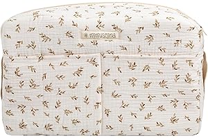 MIMUSELINA Bolso Carrito Bolso Carro Bebe de Gran Capacidad | Organización total con 7 bolsillos | Uso en hombro o cochecito sin necesidad de ganchos | Hecho en España