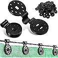 YHOME 100 Pcs Shade Cloth Clips,Shade Cloth Heavy Duty Lock Grip,Premium Shade Cloth Plastic Clips,Fabric Clips for Greenhouse Outdoor Garden Netting,Anti Bird Netting,Shade Netting Accessories