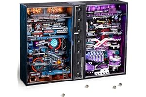 ROKR Marble Run 3D Puzzle Model Kits For Adults To Build The Last City&The Future City Pack Gaming Setup Geek Gift Idea Parallel World (MR01S+MR02S)