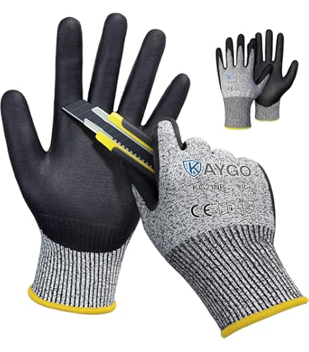 Intra-FIT Nadelstichschutz Schnittfeste Sicherheitshandschuhe für Herren– flexible, atmungsaktive, Geschicklichkeit, Atmungsaktiv, ASTM F 2878-10 Level 3, EN388: 2422F, Größe M Baumarkt