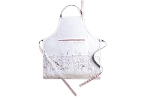 Maison d' Hermine Apron 70cm x 85cm 100% Cotton 1 Piece Adjustable Neck Strap Cloth Apron for Women Men Chef - Spring/Summer