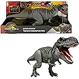 ​Mattel Jurassic World Rebirth Power Devour Tyrannosaurus Rex Dinosaur Figure with Tongue Activated Constant Chomp, Lights & Sounds, Digital Play, JGB50