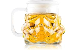THUMBS UP Verre à bière original pour casque Stormtrooper, transparent, taille 1 pinte (600 ml), marchandise originale pour fans, cadeaux d'anniversaire parfaits pour les hommes – ThumbsUp!