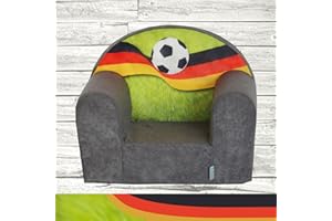 ‎FORTISLINE FORTISLINE Kindersessel Abnehmbarer Bezug Weicher Schaumstoff FANZONE Football DE Mini Schaumstoffsessel Kinder Kinderzimmer