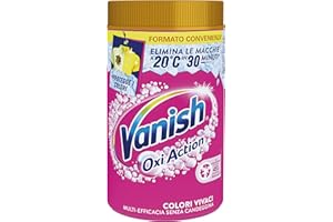 Vanish Oxi Action Multipower Polvere Rosa, Smacchiatore per Capi Colorati, 1 Confezione da 1,5Kg di Smacchiatore per Bucato, Additivo Lavatrice Multiazione senza Candeggina