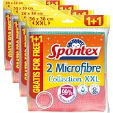 Spontex XXL Microfibre Cloth, 2 Count (Pack of 4)