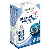 Equilibra Integratori Alimentari, Olio di Pesce 1000, Integratore a Base Acidi Grassi Polinsaturi della Serie Omega-3 EPA e D