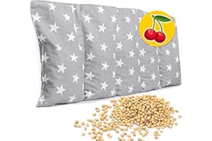 ‎AMILIAN Kirschkernkissen Mikrowelle 55x20 cm - Körnerkissen Nacken Schulter - Wärmekissen Mikrowelle - Nackenwärmer - Kirschkernkissen groß - Körnerkissen Mikrowelle