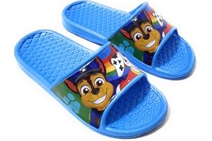 Requeteguay Urban RU Tongs Pat' Patrouille pour enfants | Tongs Paw Patrol pour plage, piscine ou gym | Tongs confortables