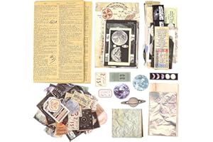 ‎MEETORY Meetory 317 Stück Journaling Zubehör, Astronomie Vintage Aufkleber, Scrapbook Sticker, Washi Papier Sticker Set, Vintage Scrapbooking Papier für Craft Scrapbook Album Journal