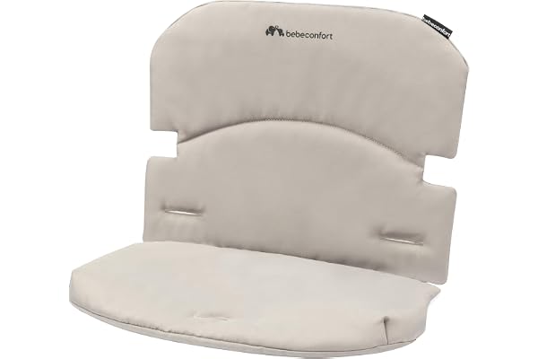 Bebeconfort Timba Comfort Coussin, extra rembourré pour chaise haute Timba, à partir de 6 mois, Lavable en machine, Grey Mist