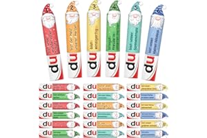 BOFUNX 24pcs Schokolade Banderole Weihnachten Advent Countdown Geschenk Weihnachtszwerg Aufkleber Adventskalender Deko Weihnachten Geschenk für Kinder Jungen Mädchen