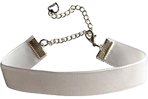 dunns-jewels White Velvet 22mm Choker Necklace